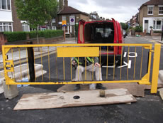 Barrier at Goldsmith Road/Avenue in Acton