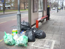 Rubbish in Acton Vale