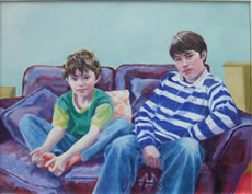 Barbara Mullarney Wright's portrait of two brothers