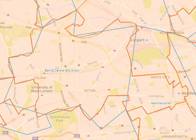 Ealing Central Acton Boundary Changes