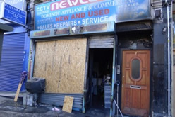 Fire Damage at Number 7 Acton High STreet