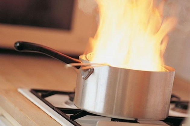 Firefighters say you should never leave cooking unattended 