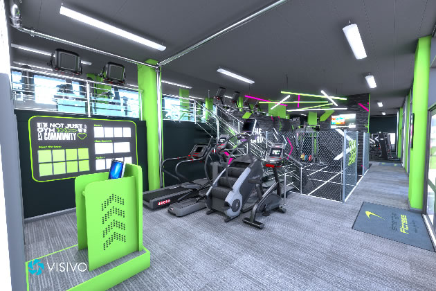 The interior of the newly launched gym 