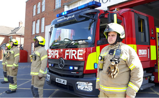 Acton firefighters join nationwide minutes silence for Beirut explosion victims 