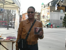 Giselle De Leon with her free CD