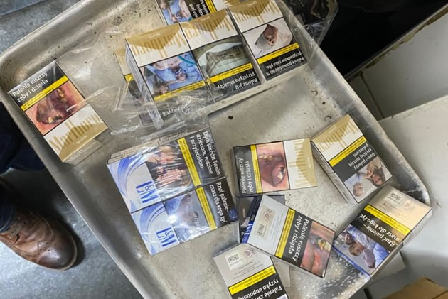 Around 8,700 cigarettes with an estimated value of 3,000 were found in oven 