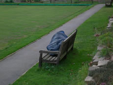 Homeless person in Acton Park