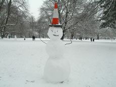 Snowman in Acton Park