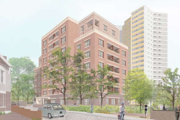 The proposed block for older adults on Lexden Road. Picture: Karakusevic Carson Architects 