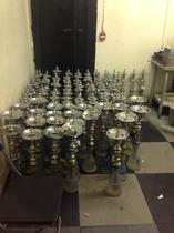 The shisha pipes that were confiscated from the business