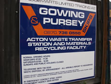 Waste Transfer Site, Acton