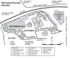 Wormwood Scrubs Map
