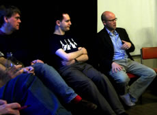 Toby Young at Off the Page writing group