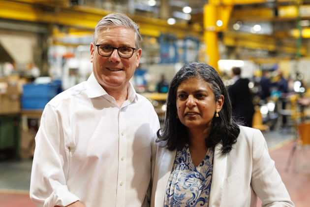 Sir Keir Starmer with Rupa Huq MP 